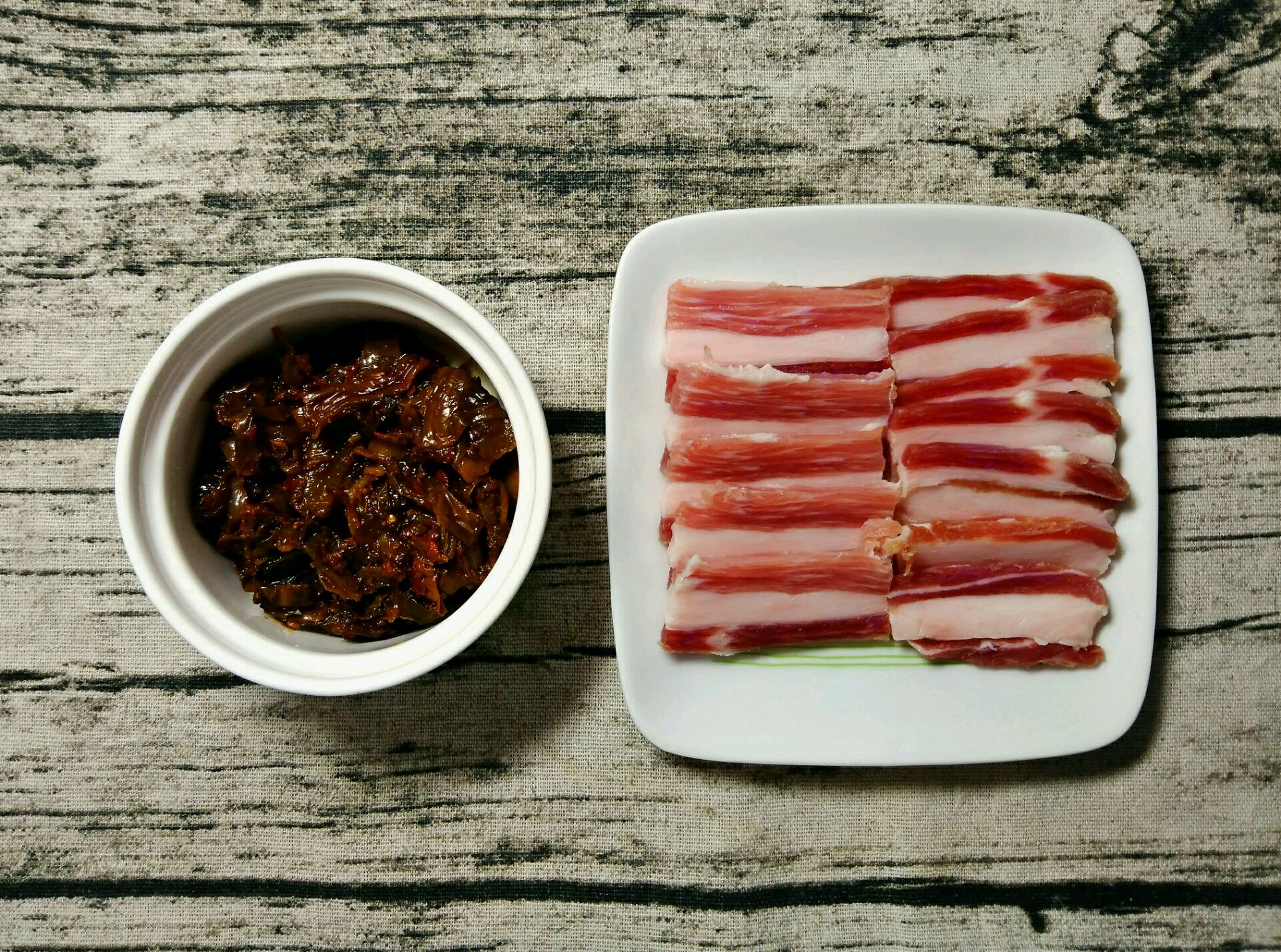 咸腊肉的家常