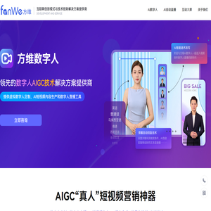 方维数字人直播